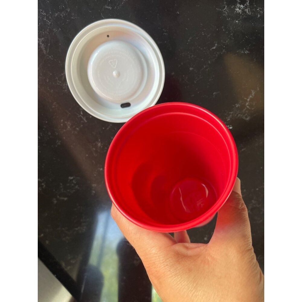 Starbucks 25 Years Anniversary Edition Cup With Lid Holiday Reusable Red 16 Oz - Picture 5 of 5